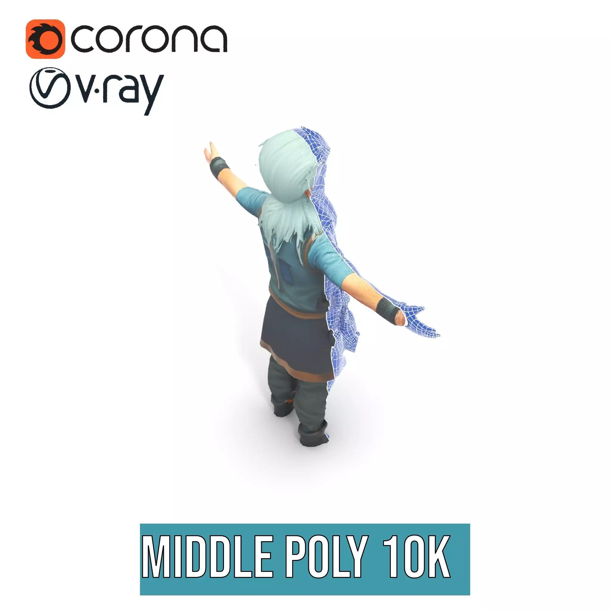 Workshop Wizard Character model pack Low-poly 3D model_17