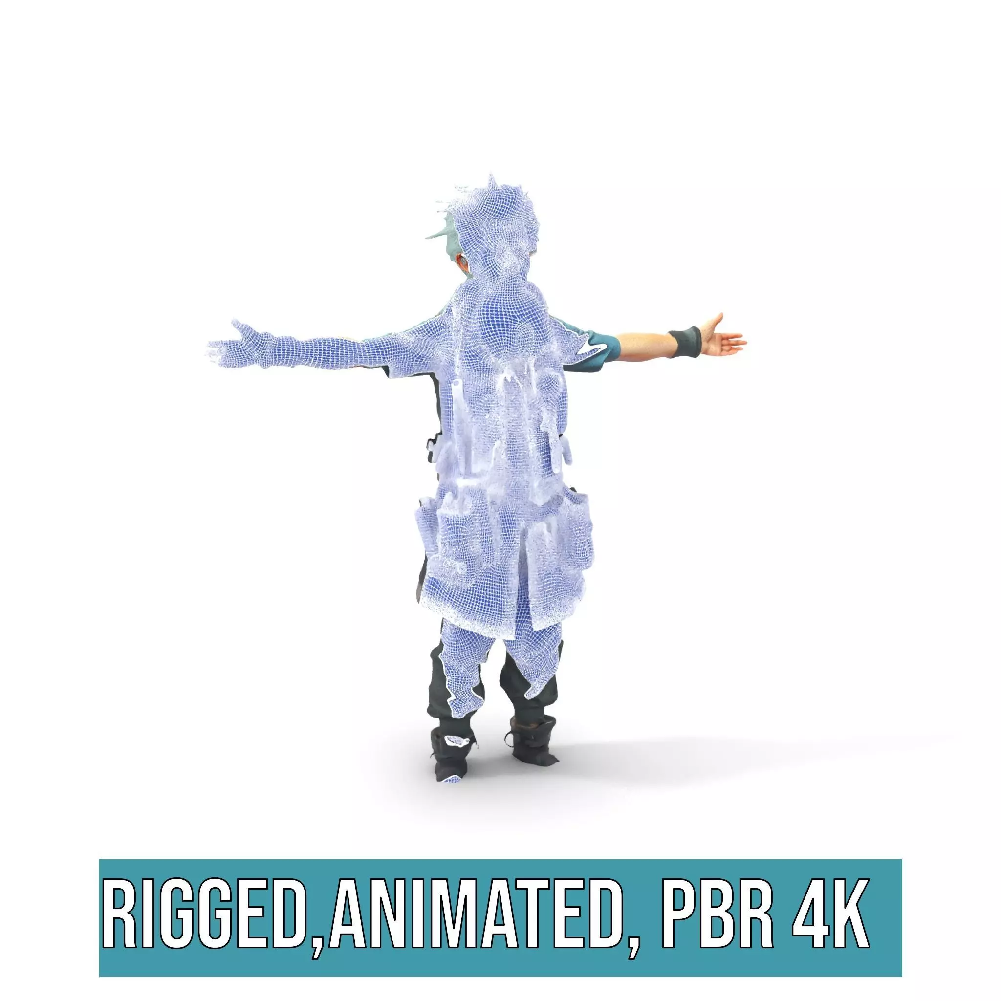 Workshop Wizard Character model pack Low-poly 3D model_8