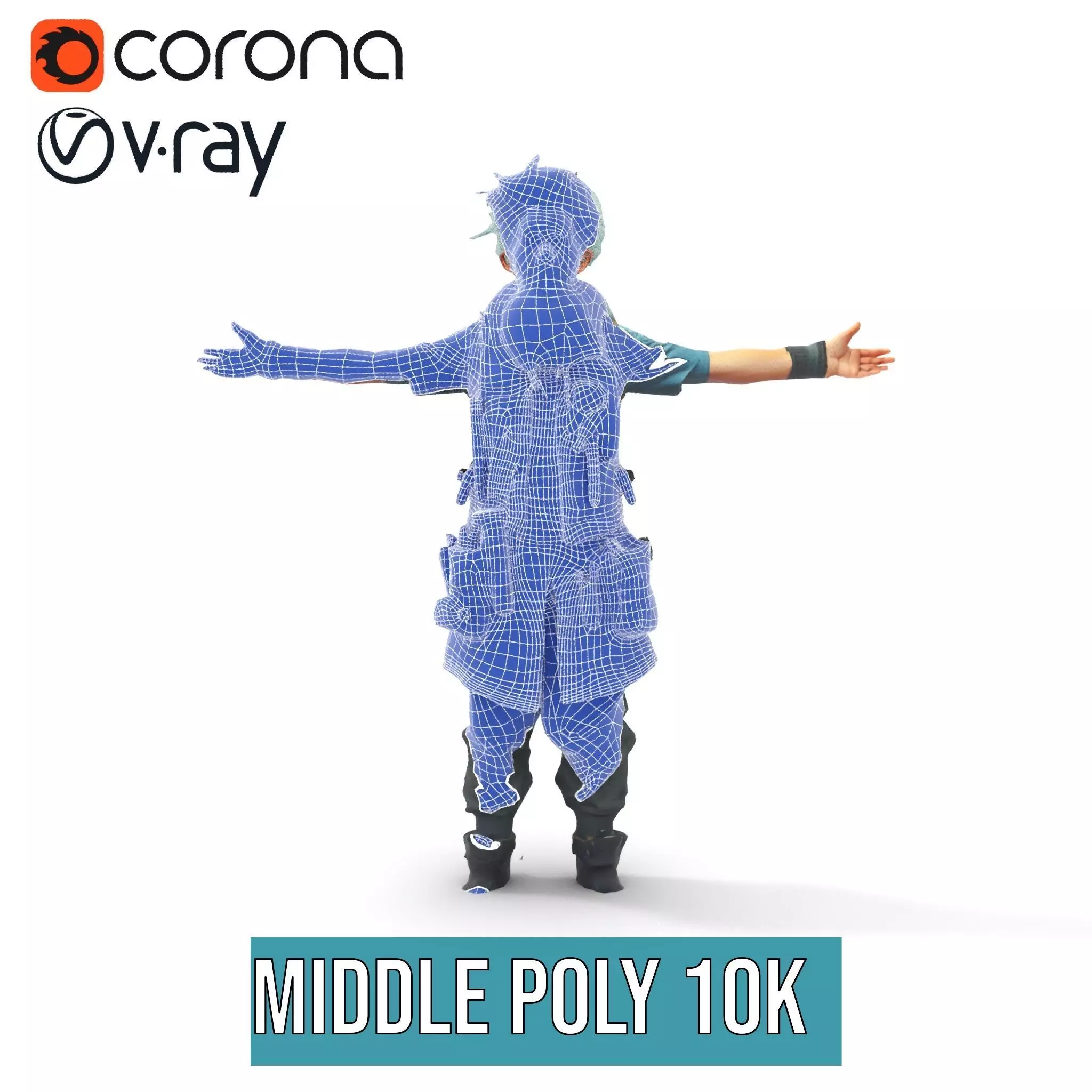 Workshop Wizard Character model pack Low-poly 3D model_21