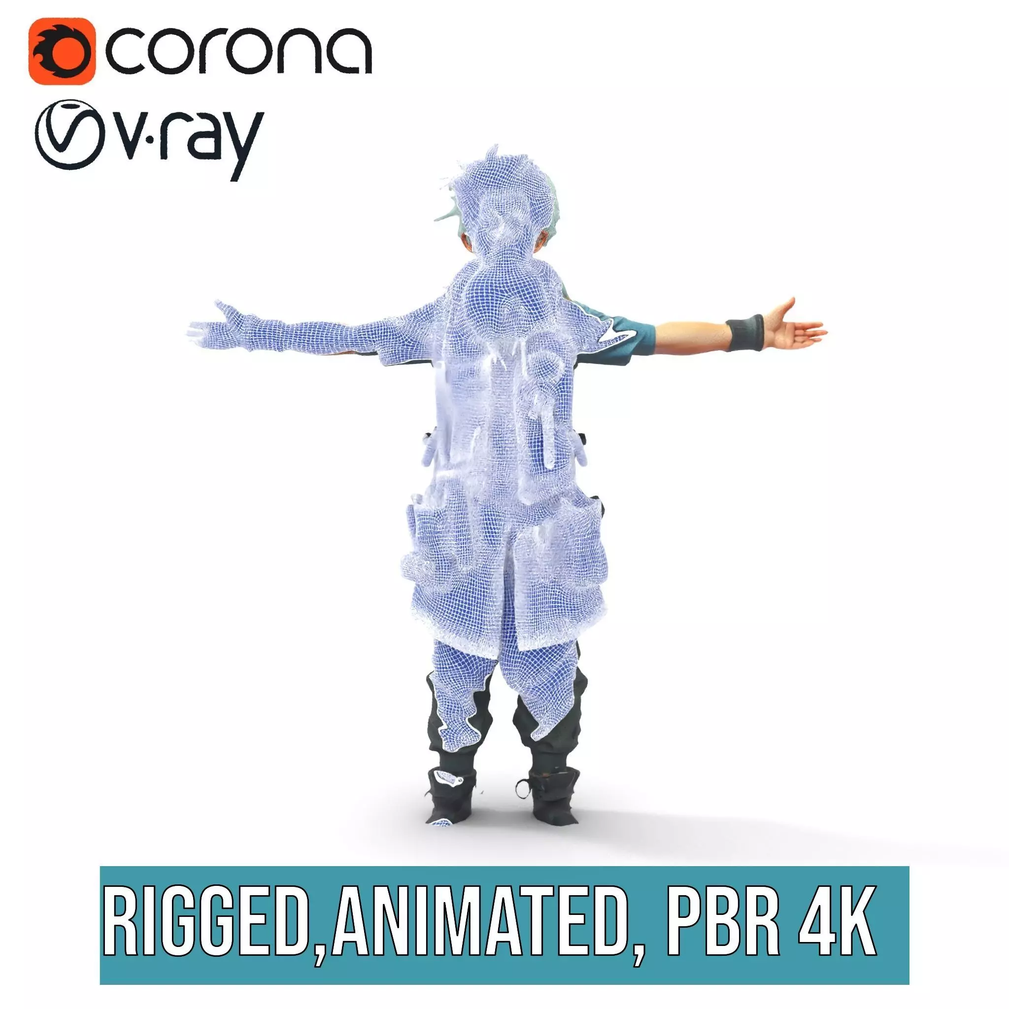 Workshop Wizard Character model pack Low-poly 3D model_34