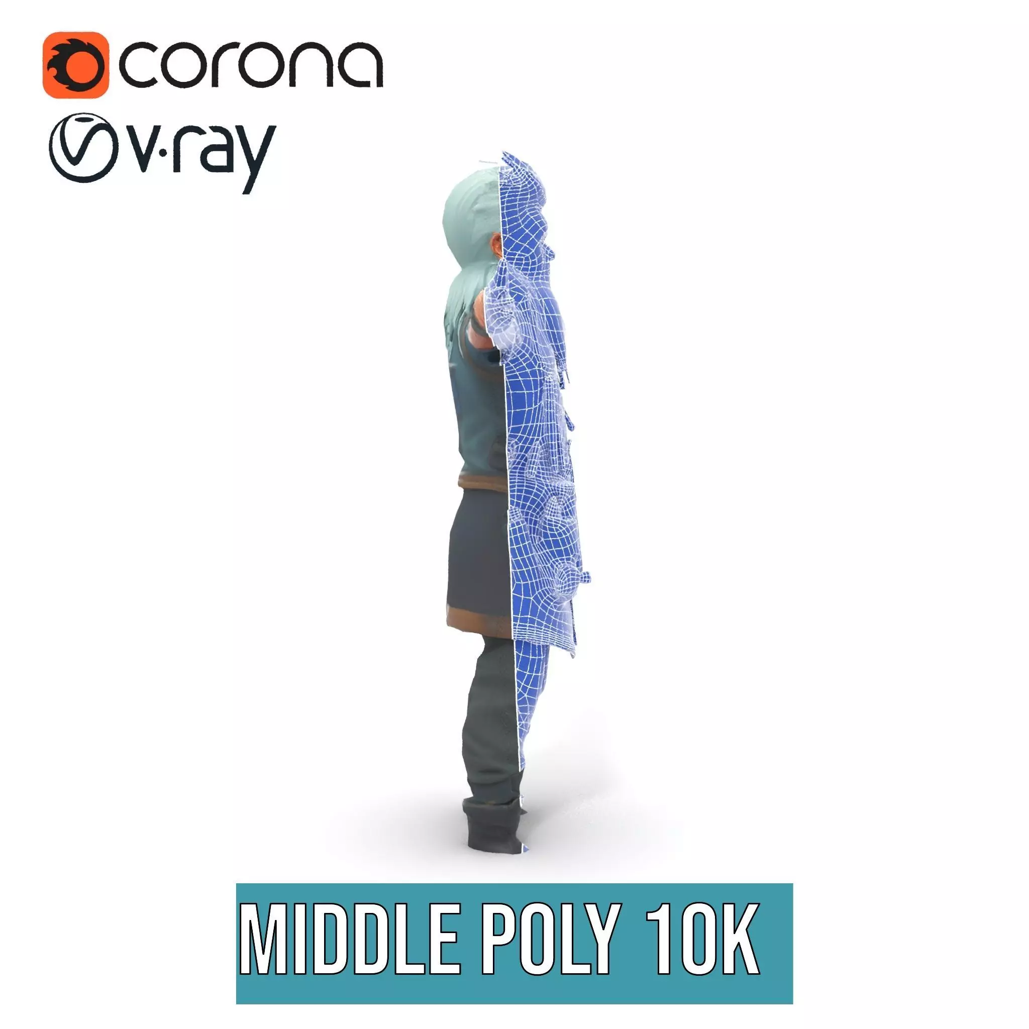 Workshop Wizard Character model pack Low-poly 3D model_5