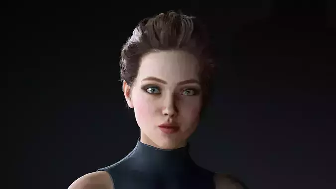 Realistic Female Character  Walk Cycle Animation