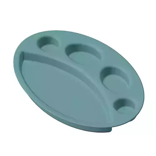 Plastic Oval Plate