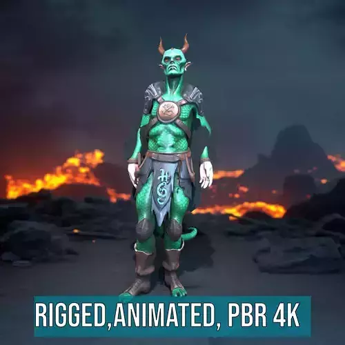 Emerald Demon Warrior model pack