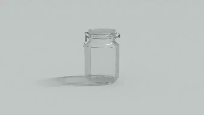 laos Hexagonal Glass Jar