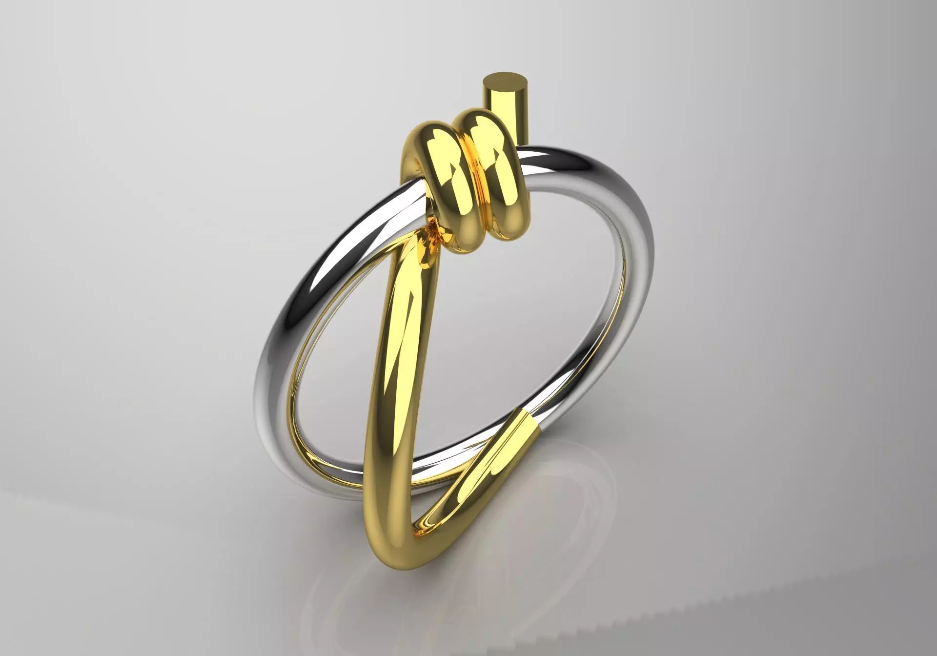 Modern Texture STL 3D gold Ring model gr0053 3D print model