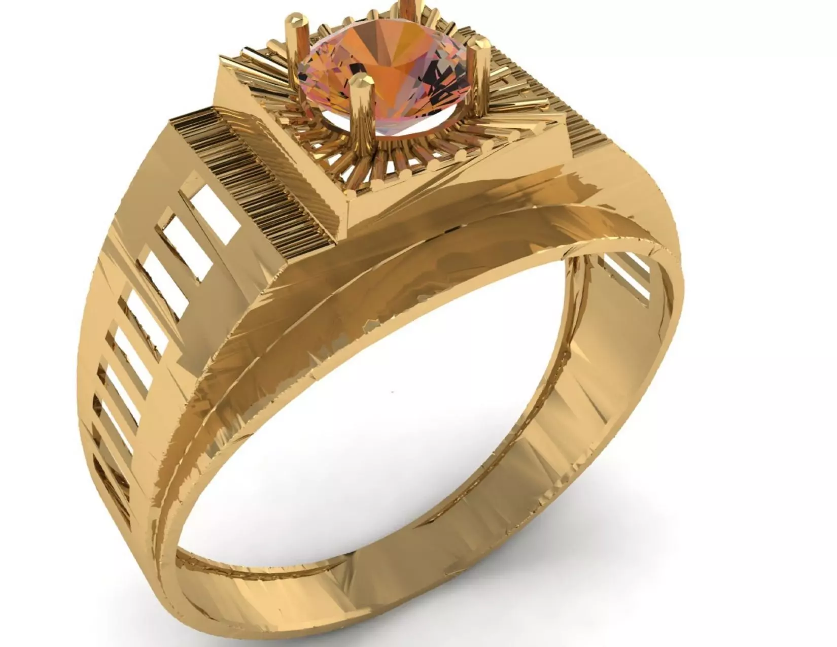 43 Hyper Efficient Men  Rings  3D print model_6