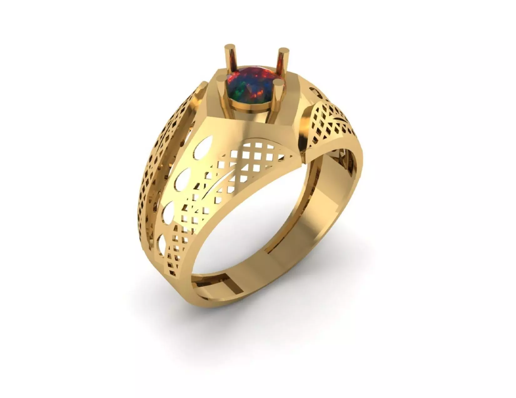 43 Hyper Efficient Men  Rings  3D print model_40