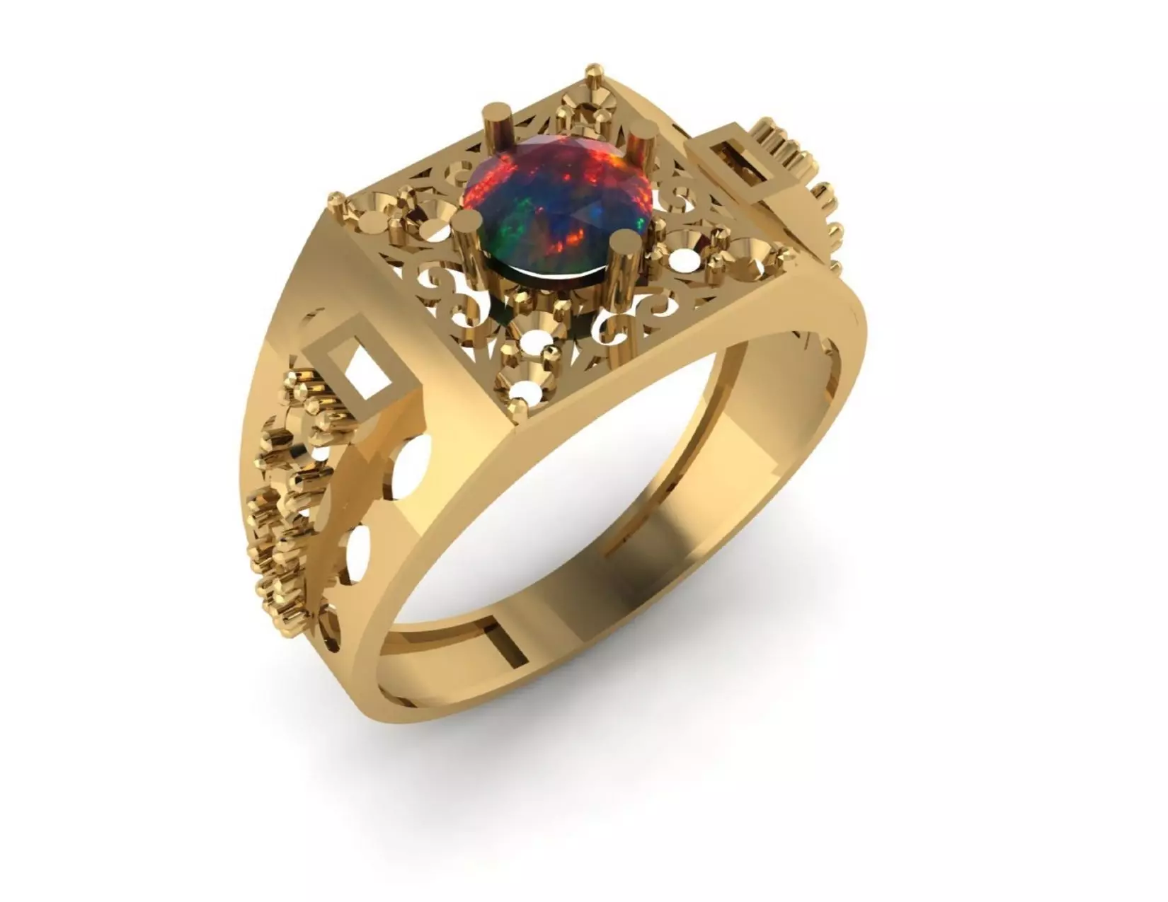 43 Hyper Efficient Men  Rings  3D print model_42