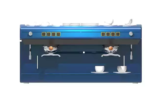 Coffe Machine  Low-poly 3D model 2