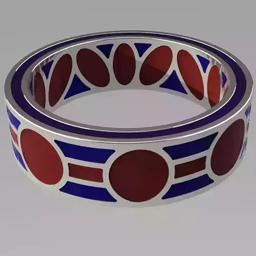 Pomegranate Enamel Ring Base