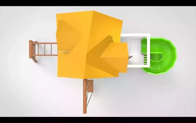 Hobbit Playground Low-poly 3D model 6