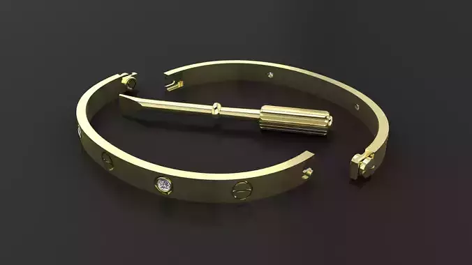 CARTIER LOVE bracelet-High Quality 3D Printing Model R15 R16