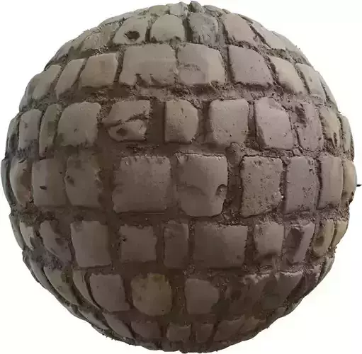 Dusty Cobblestone Street With Loose Mortar