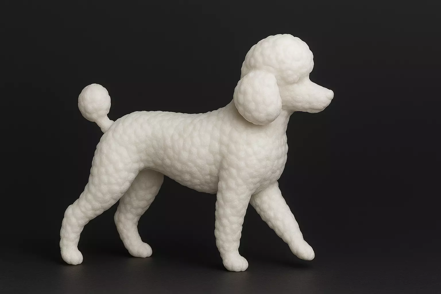 Walking Poodle Dog 3D print model