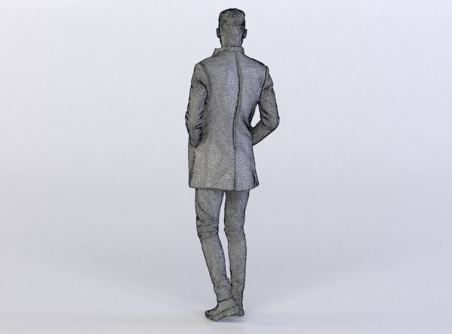 Elias 0379 Man in a Coat, Arms in Pockets 3D model_6
