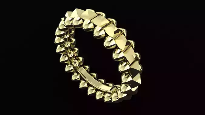 Clash de Cartier ring 3d print model 3D print model