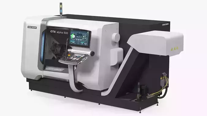 DMG Mori CTX Alpha 500 CNC Turning Center Rigged