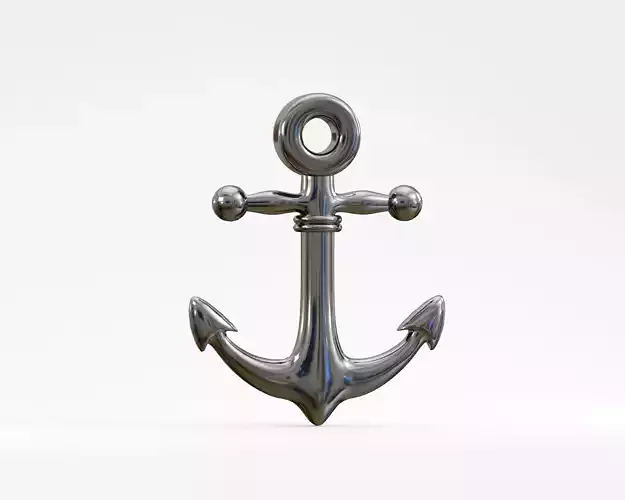 Metallic Ship Anchor