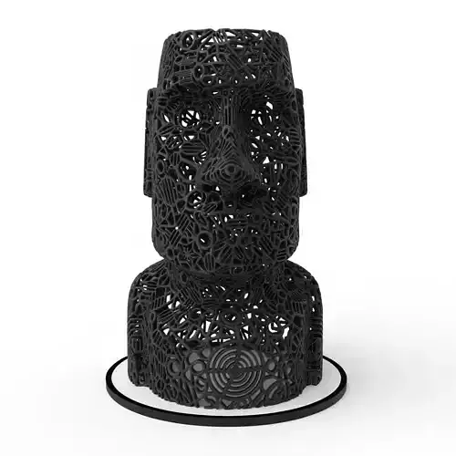 Hollow Empty Rapa Nui Model