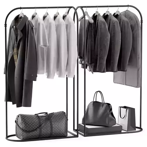 Rack with clothes 04