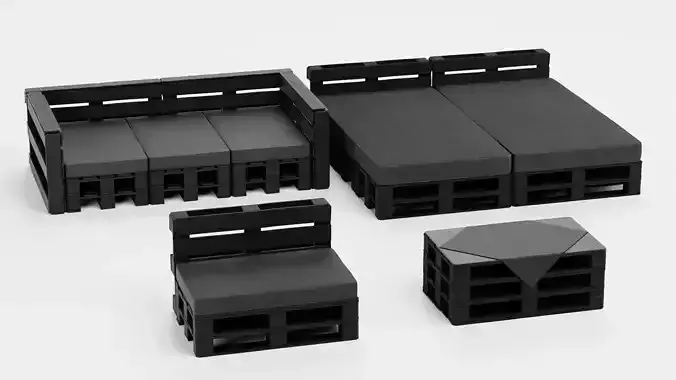 -Pallet Furniture Black-