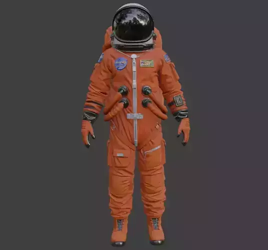 High Poly Astronaut Spacesuit Cinematic Detail 4K PBR Textures