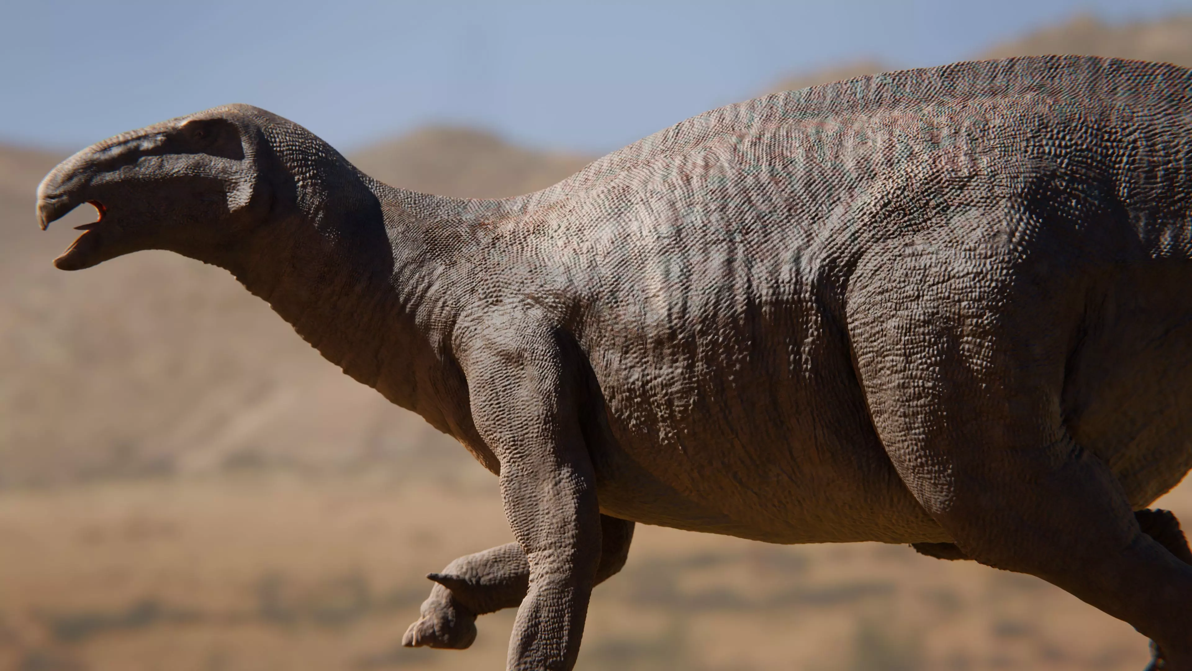 Iguanodon Rigged Low-poly 3D model