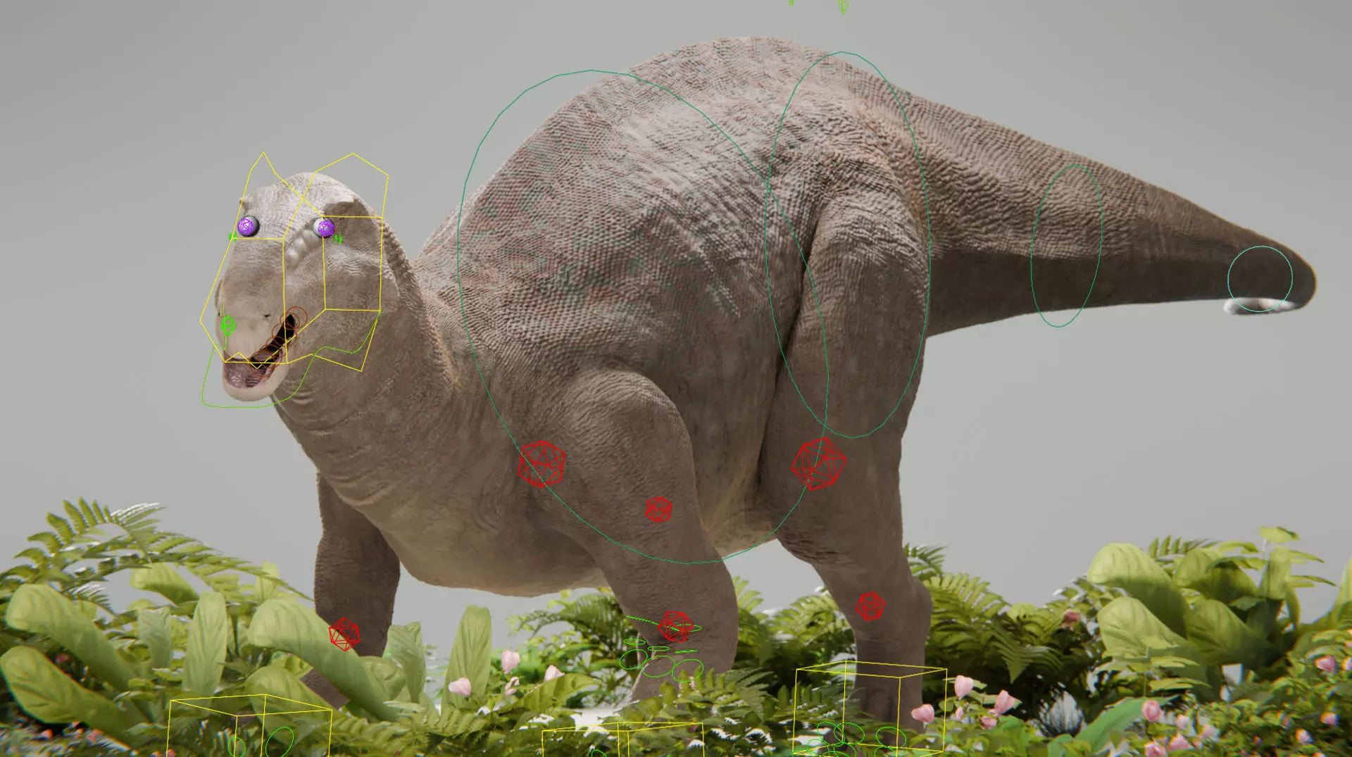Iguanodon Low-poly 3D model_13