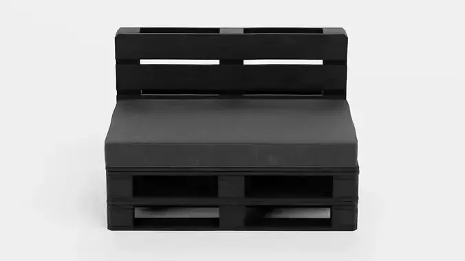 -Pallet Chair Black-