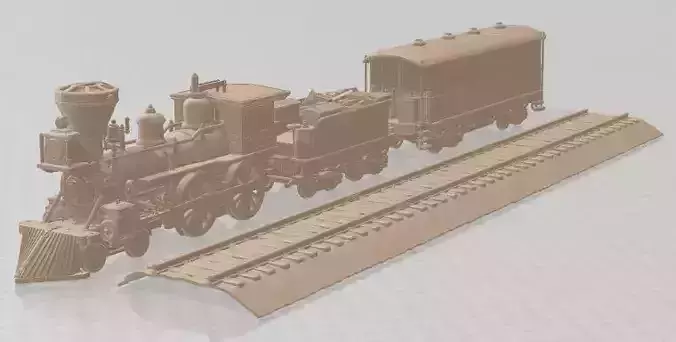 Jupiter Steam Train 1868 Printable