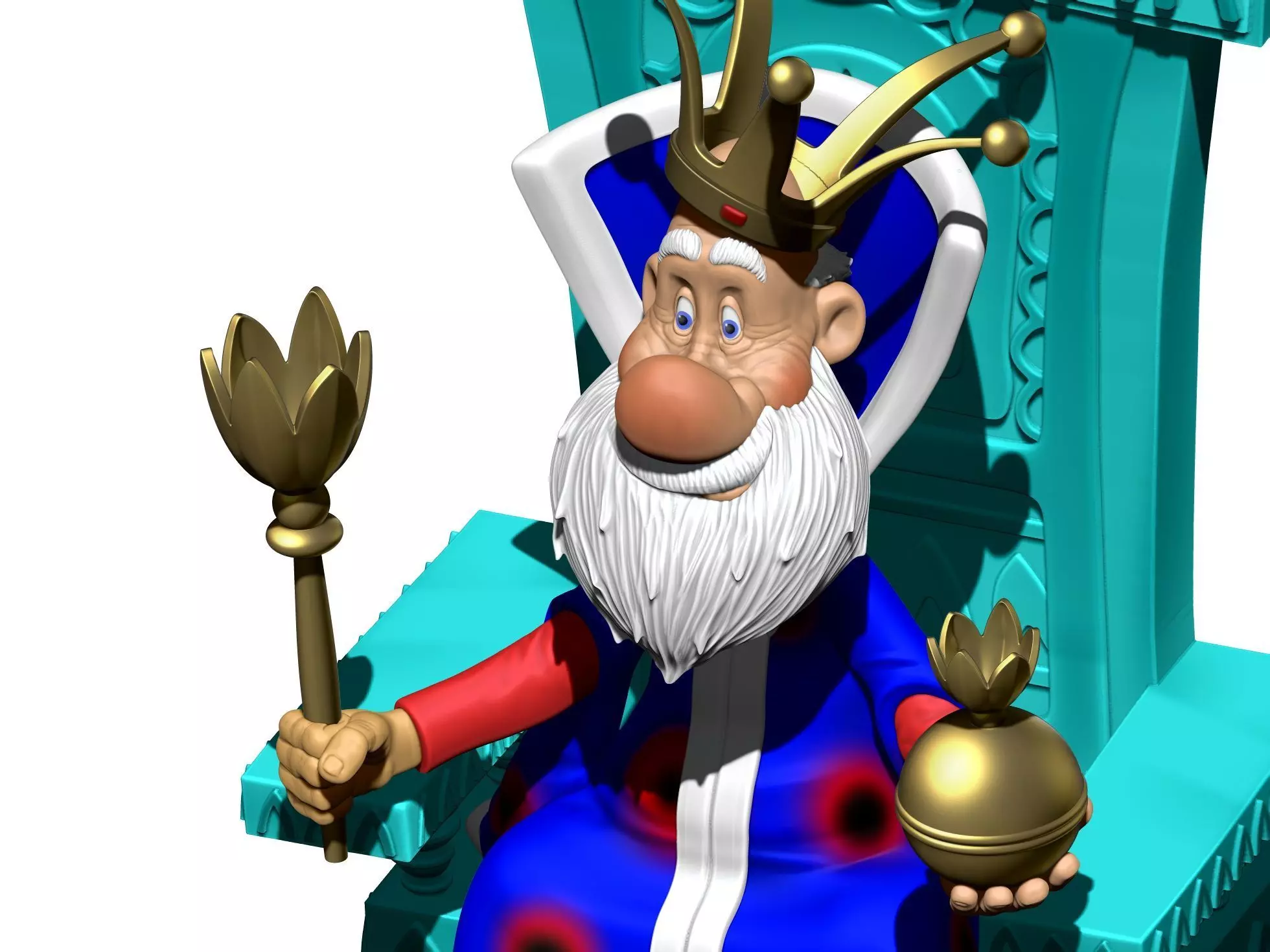 Fairy tale King STL two options 3D print model