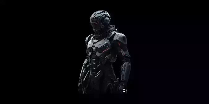 New sci-fi armored soldier