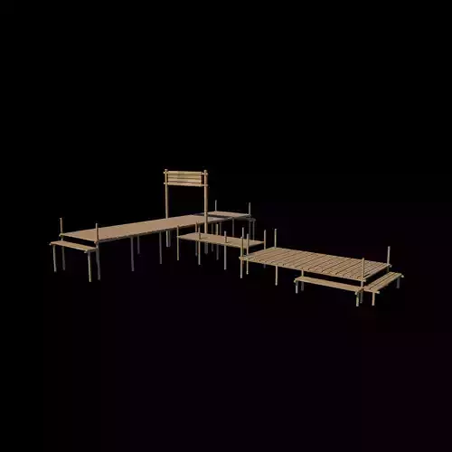 wooden wharf or pier