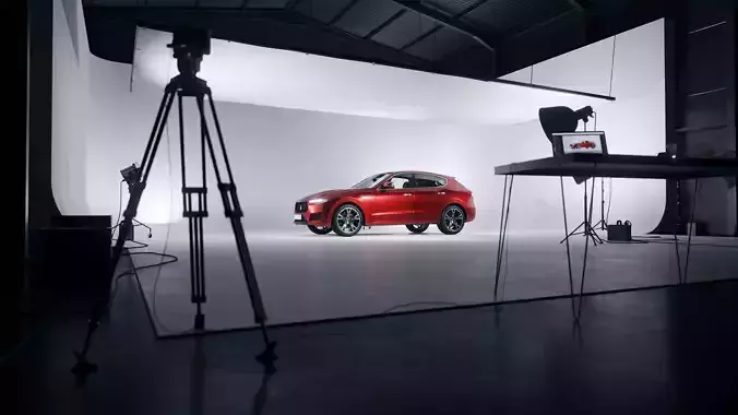 Car photography studio scene SWR2 3D model