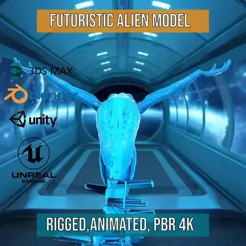 Futuristic Alien model pack