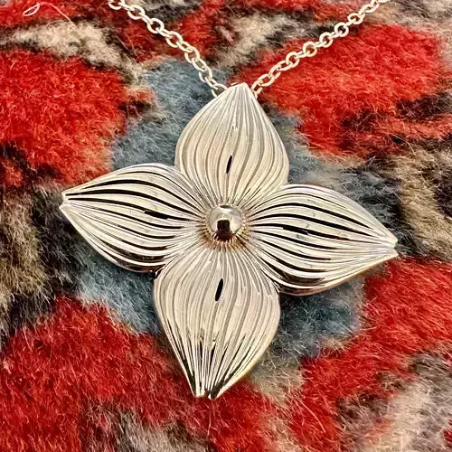 Dogwood Flower Pendant