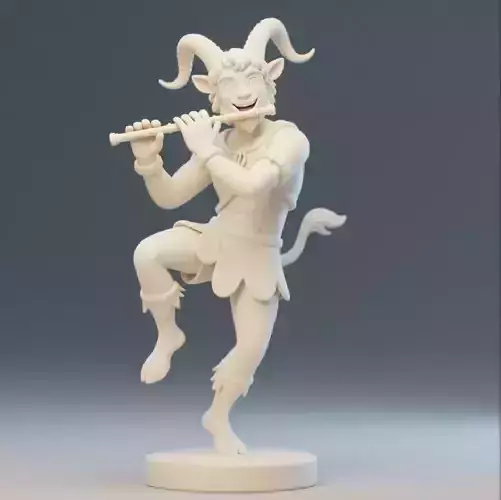 2915   Dancing Faun Playing the Flute