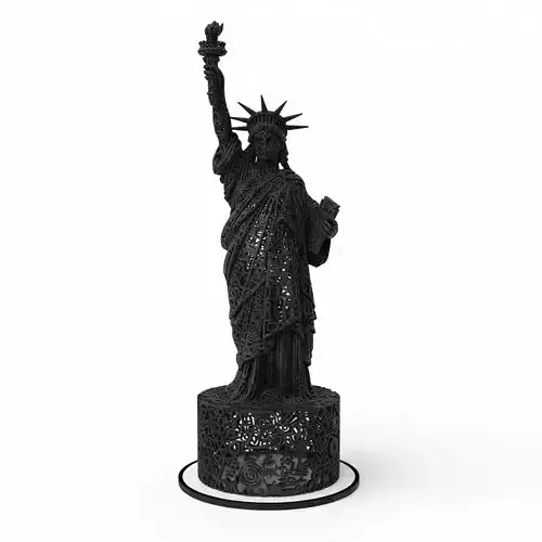 Liberty Statue on Podium Model