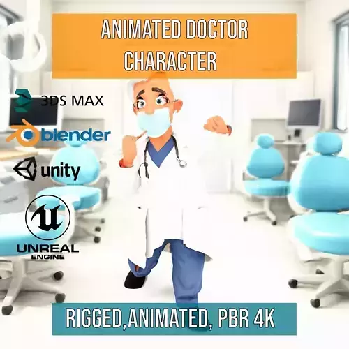 Animated Doctor Character model pack