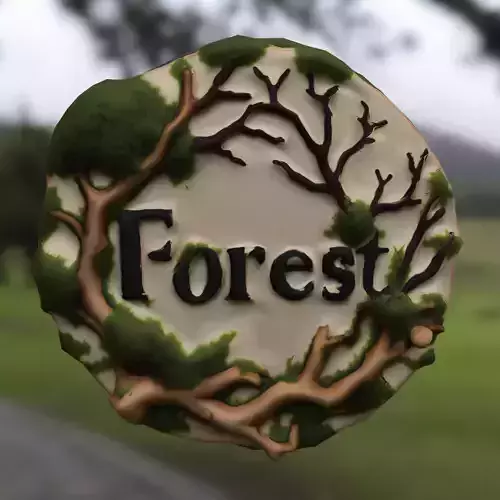 Forest Emblem Stylized Nature Badge