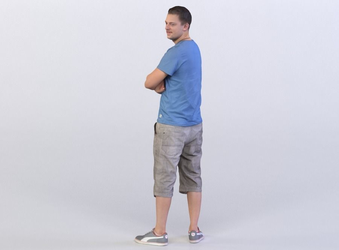 Johnny 0141 Man Standing, Arms Folded