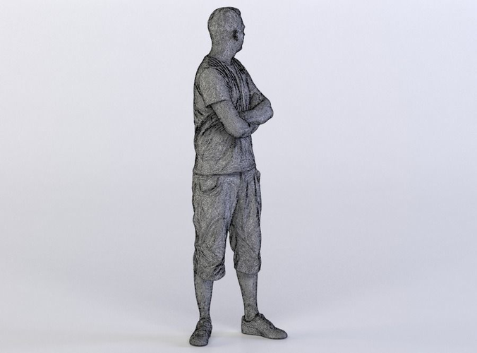 Johnny 0141 Man Standing, Arms Folded