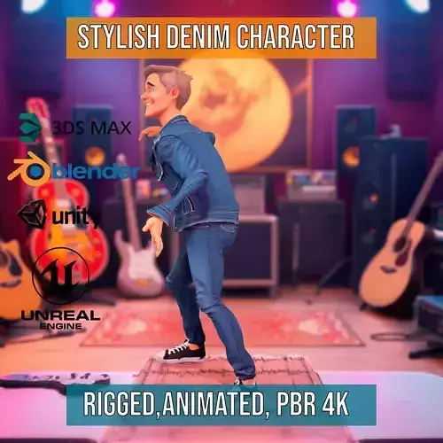 Stylish Denim Character model pack