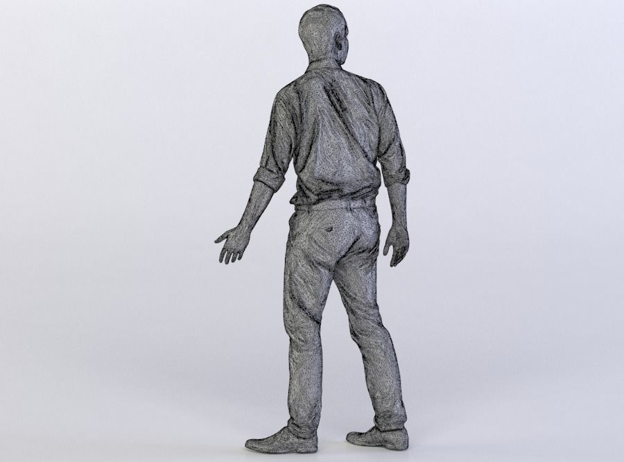 Max 0066 Man walking away 1 3D model_6