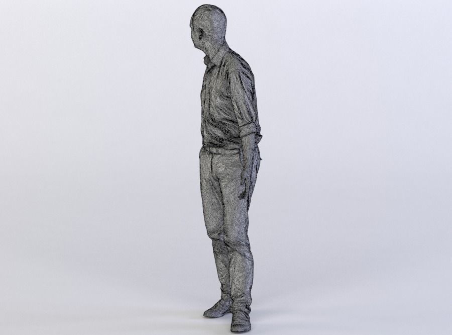 Max 0066 Man walking away 1 3D model_5