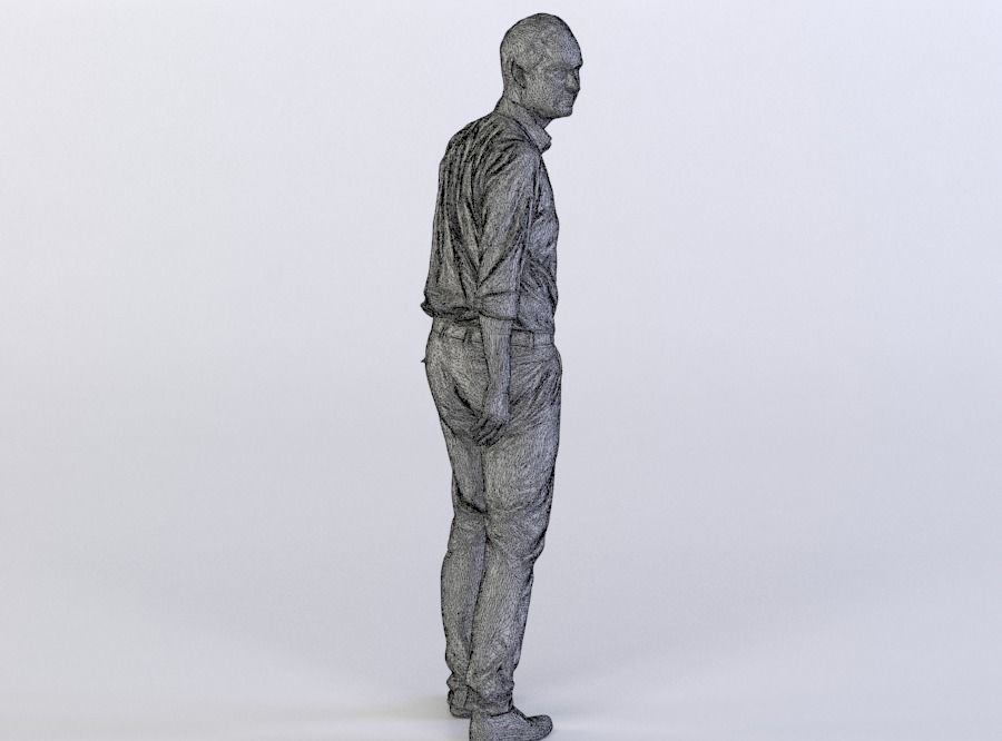 Max 0066 Man walking away 1 3D model_7