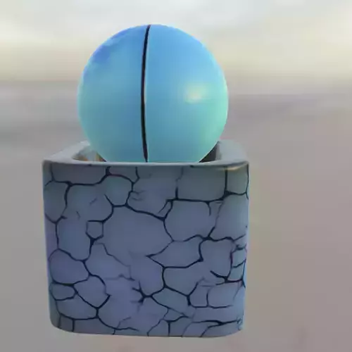 Blue moon Cracked Ceramic 