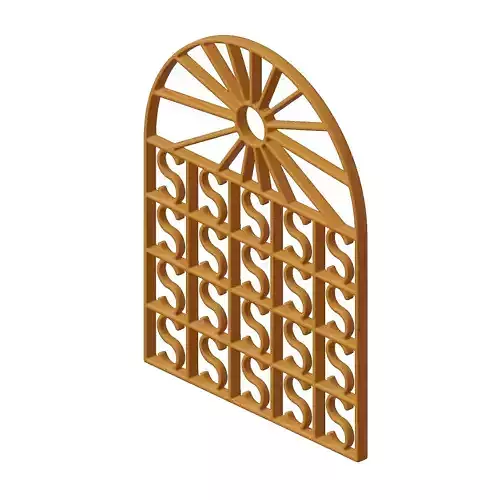 Plastic Premium Arch Window Grill Toy