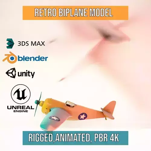 Retro Biplane model pack